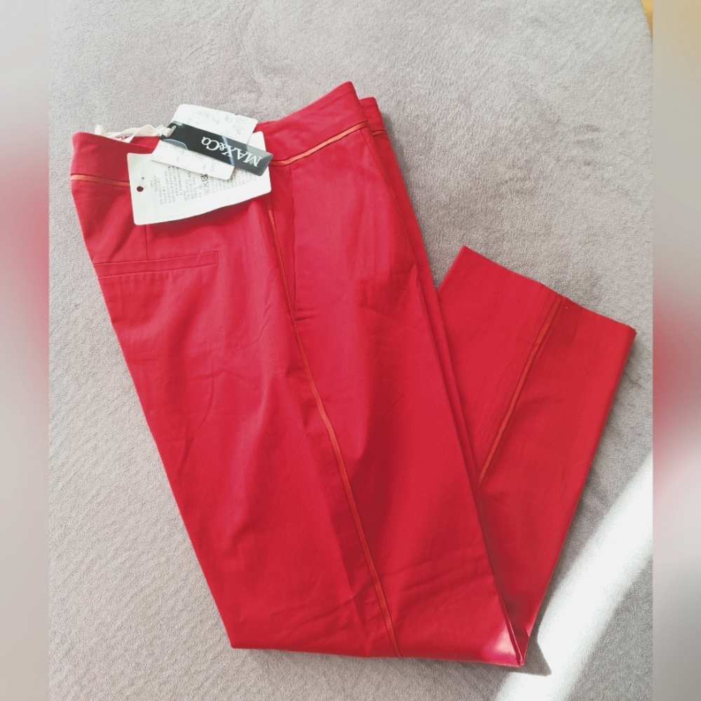NWT Max Mara Red trousers